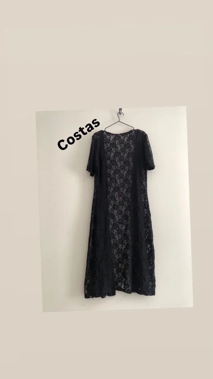 Sobretudo de renda tamanho M - Foto 2