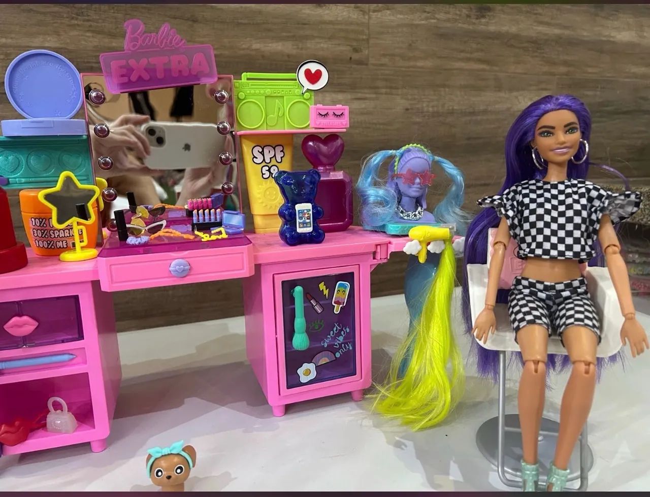 Barbie Extra Penteadeira com luzes e sons - Foto 5
