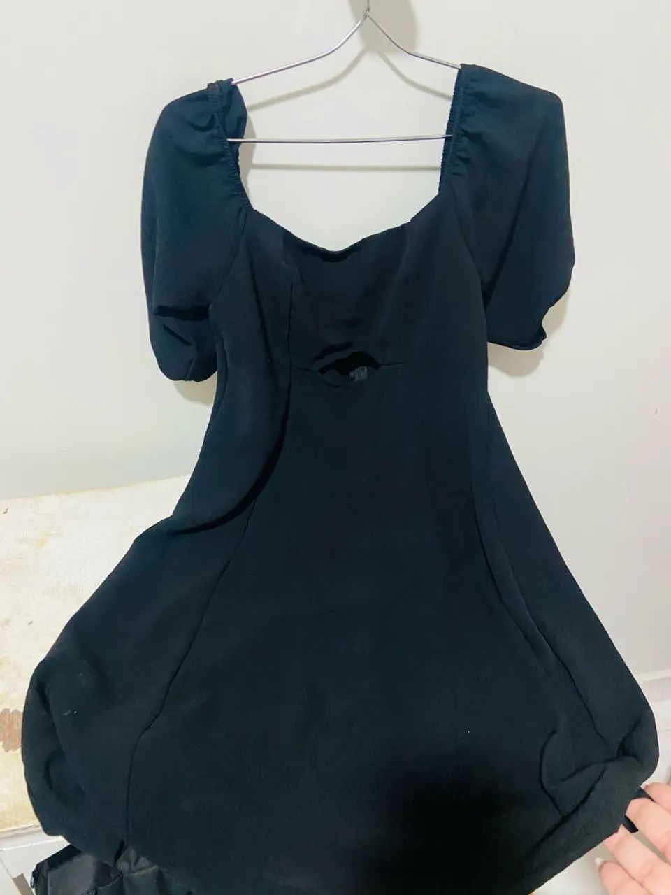 Vestido preto com forro 
