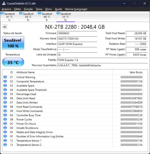SSD M.2 Kingspec NVMe 2tb - Foto 3