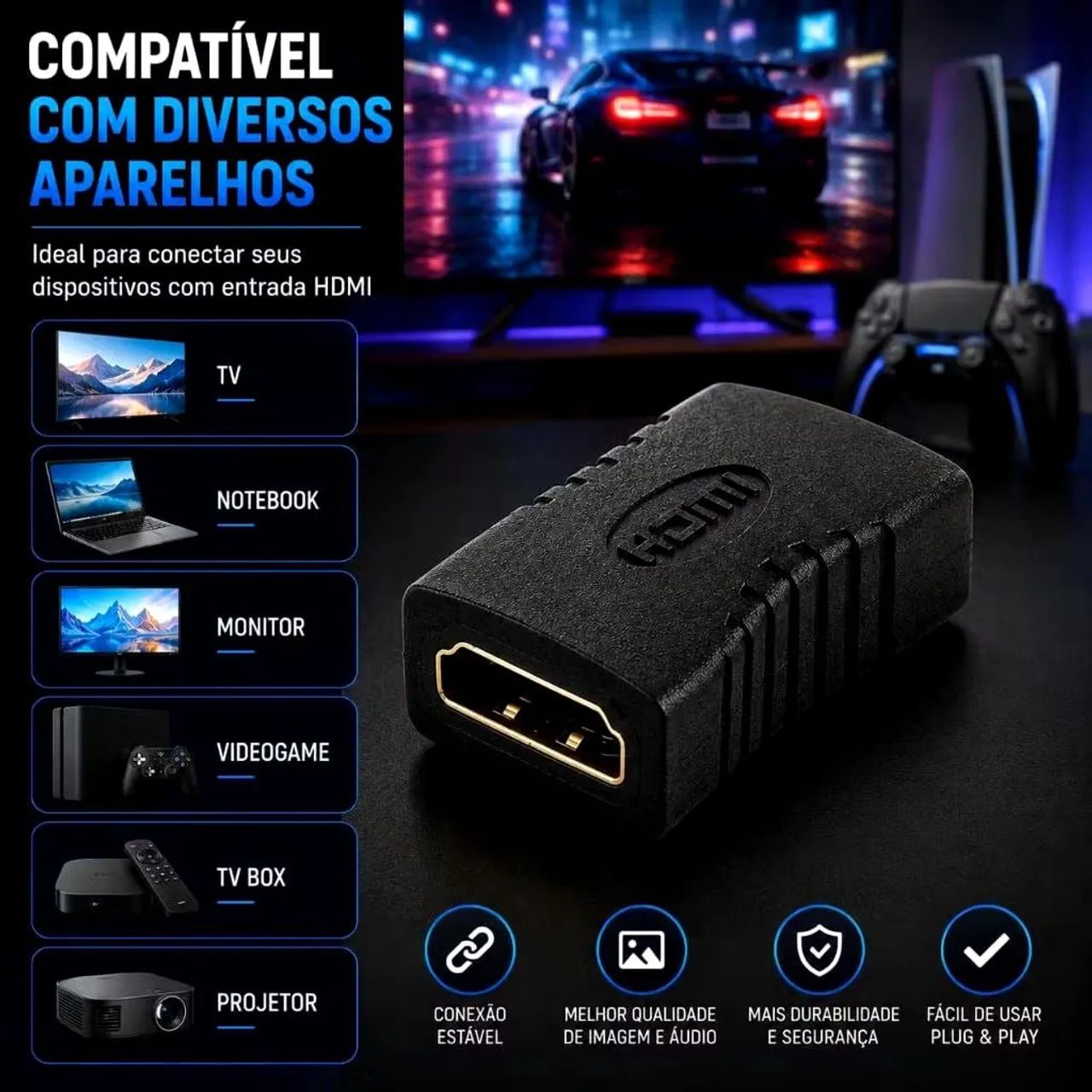 Emenda para extensão de HDMI  - Foto 5