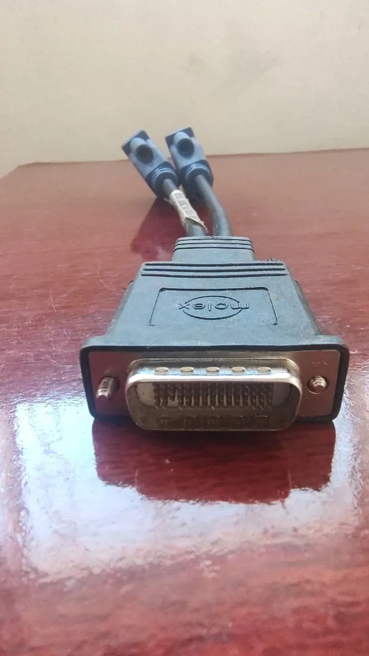 Cabo Adaptador Dms59 Para Vga (2x) - Placa de Vídeo - Foto 3