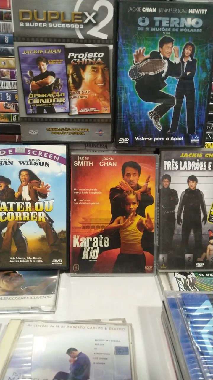 Dvds Jackie chan 8 dvds originais 