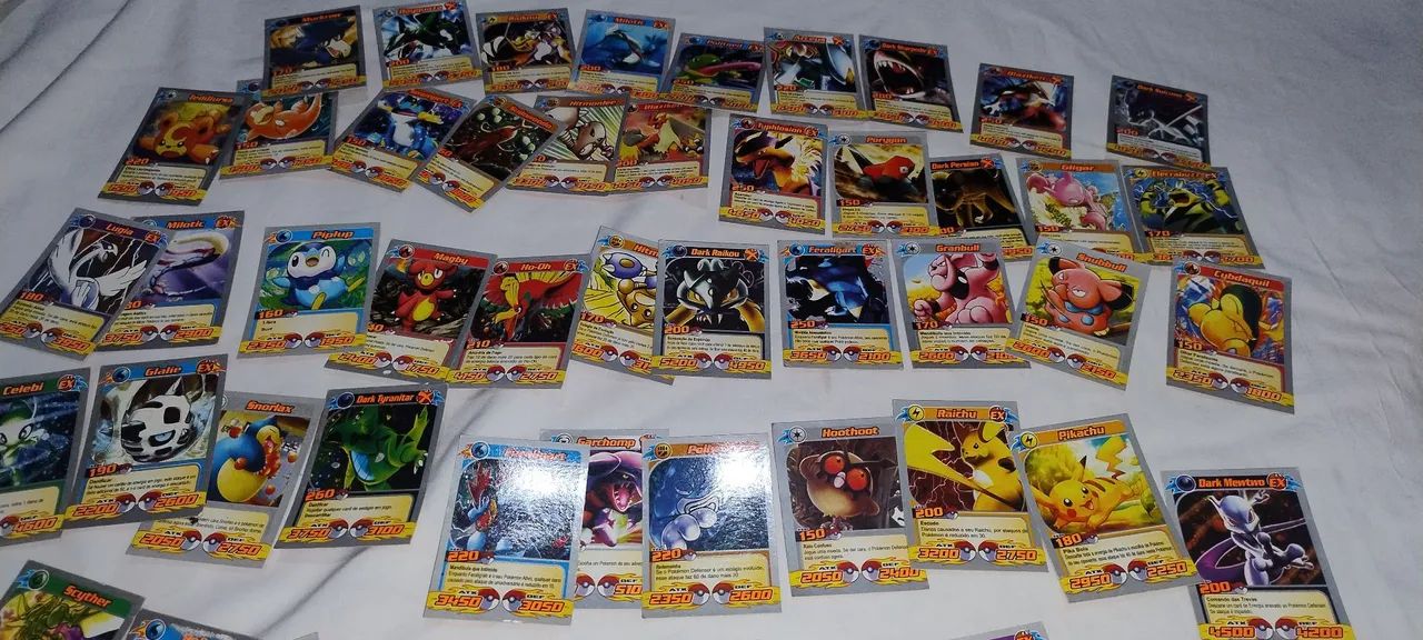 Lote 48 Mini cards Pokémon antigas  - Foto 2