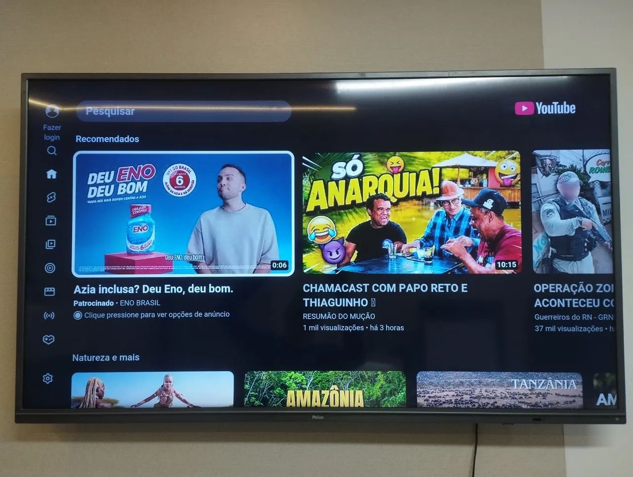SMART tv Philco 55 polegadas 