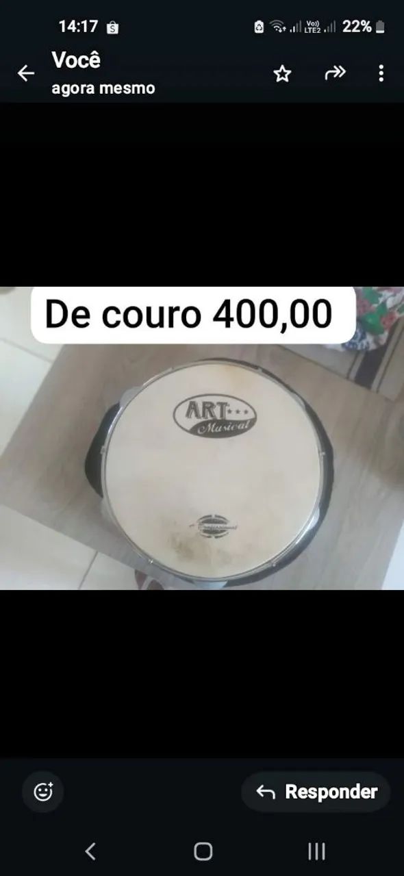 Pandeiro de couro