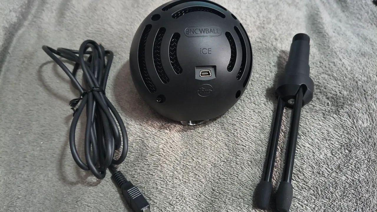 Microfone SnowBall Ice Black Completo na caixa - Foto 4