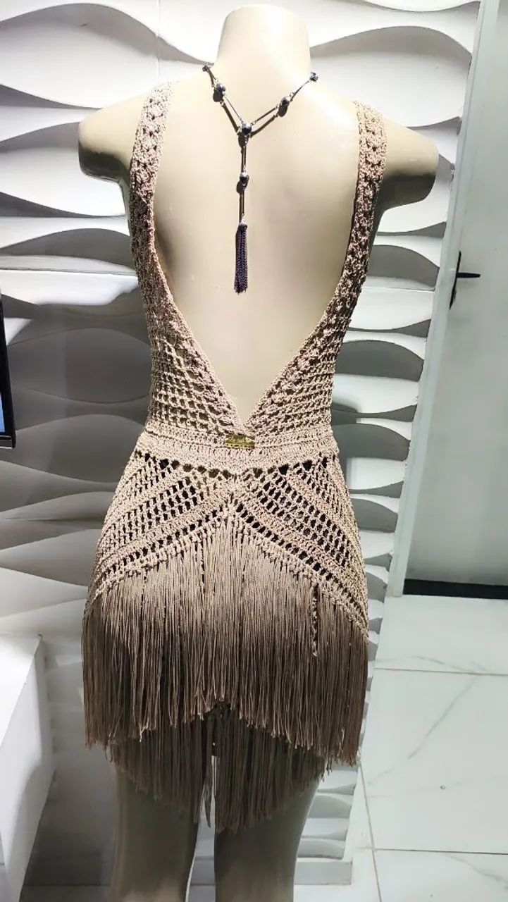 Vestido de crochê festa - Foto 3
