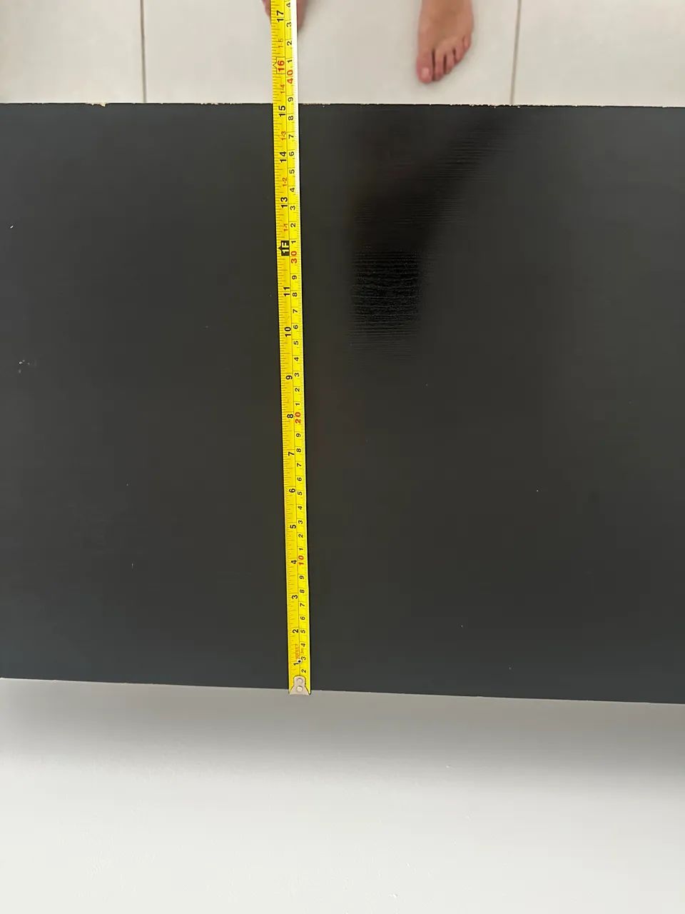 Escrivaninha mesa escritorio preta  - Foto 4