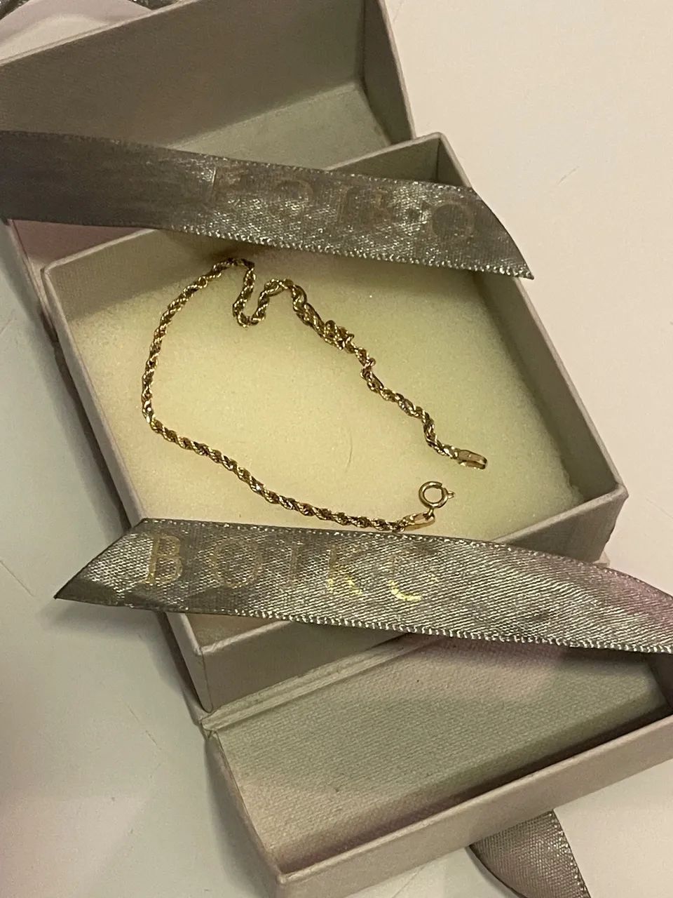 Pulseira feminina de ouro 18k, com marca 750 gravada - Foto 2