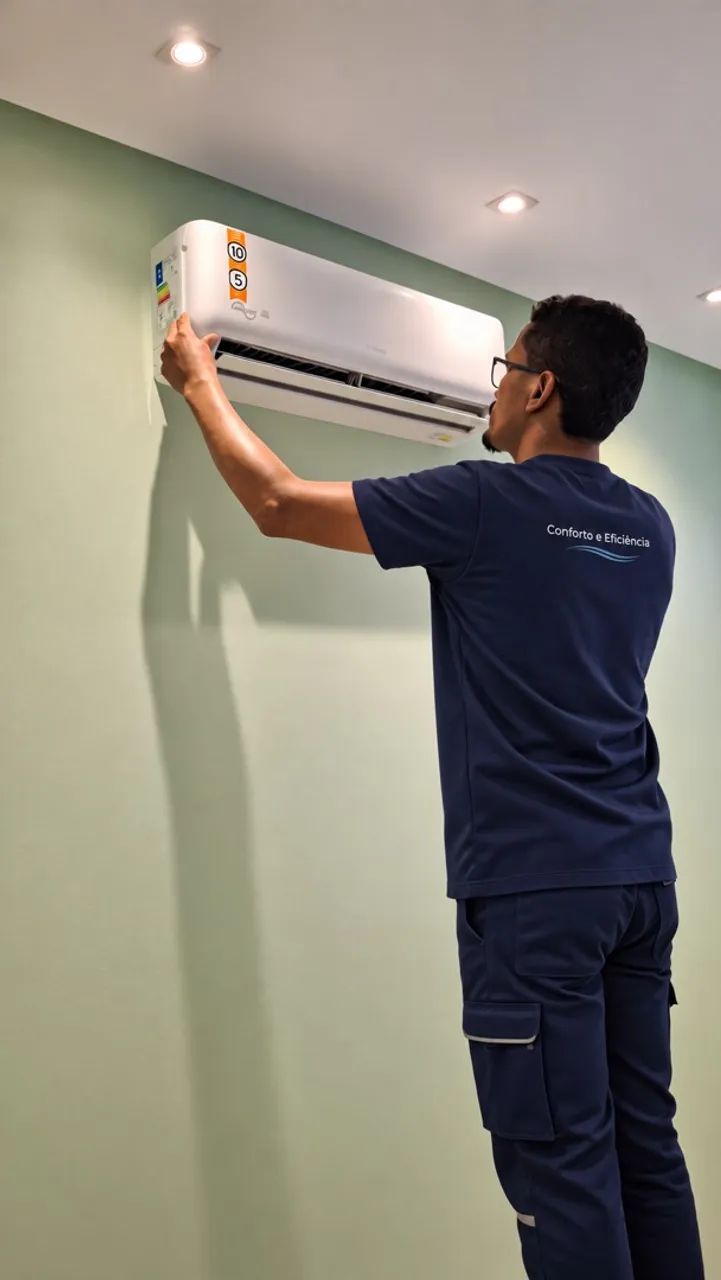 Instalação e manutenção de ar-condicionado.
