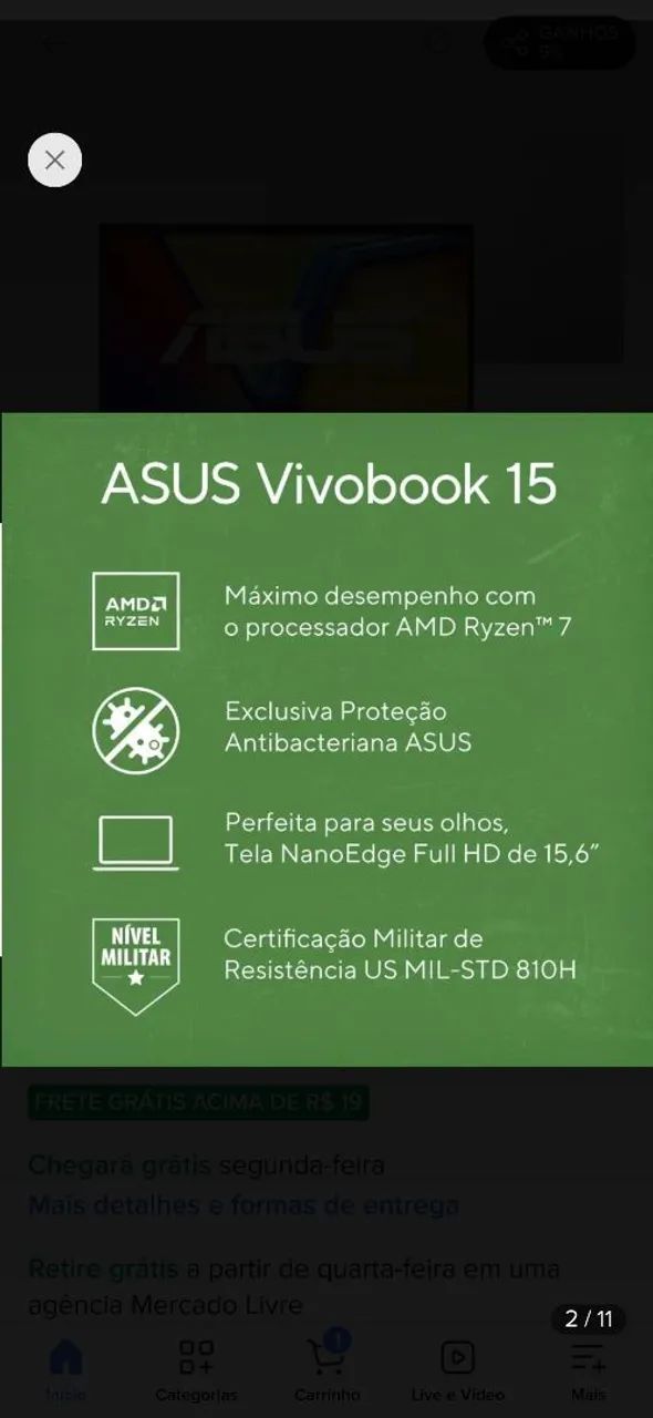 Notebook apenas 6 meses de uso, sem marcas de uso - Foto 5