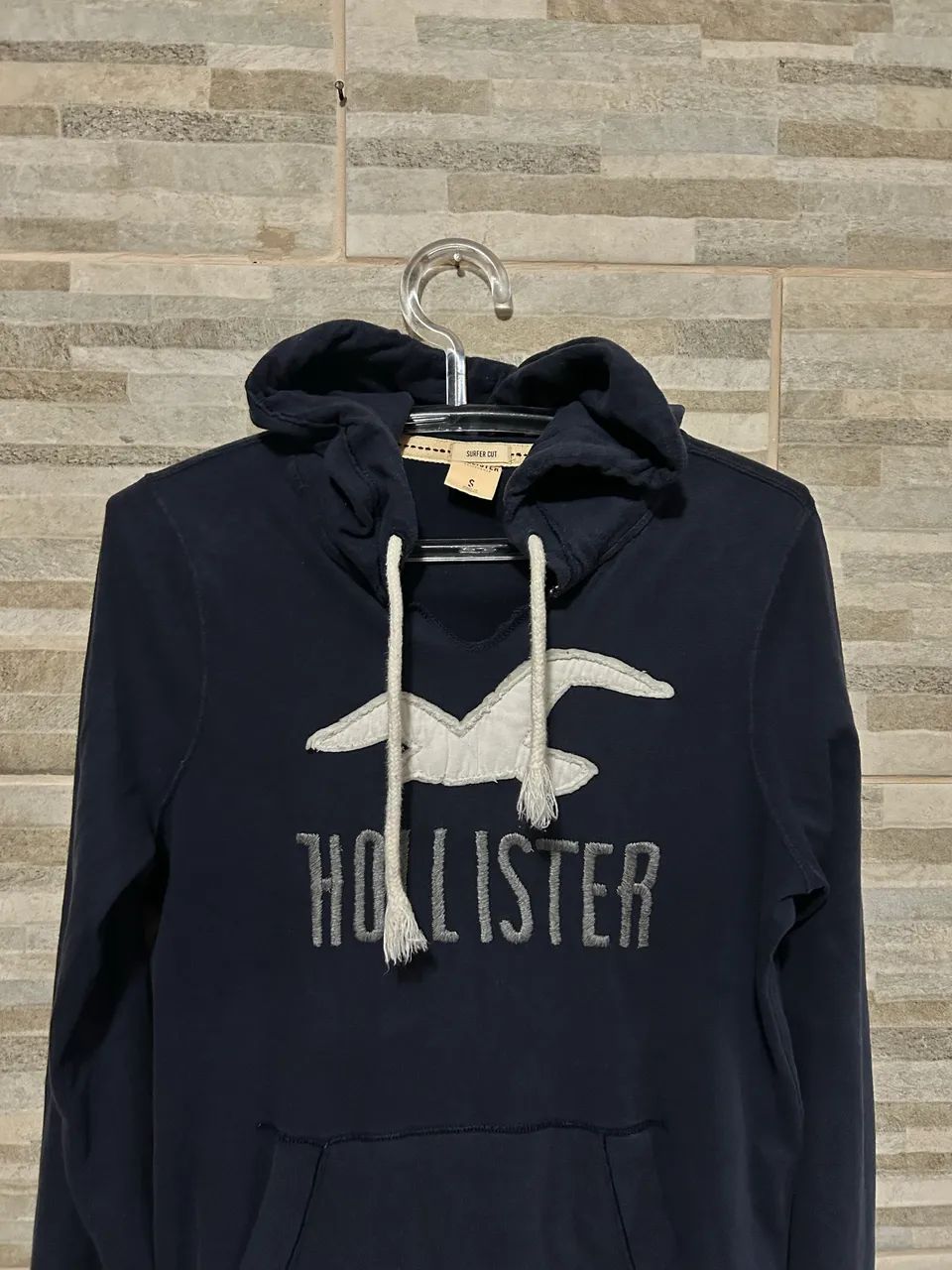 Blusa moletom azul Hollister p - Foto 5