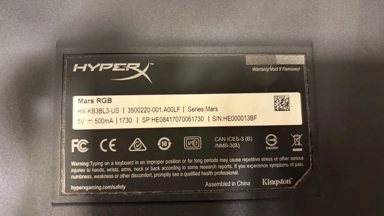 Teclado Mecânico Gamer HyperX Mars RGB - Foto 3