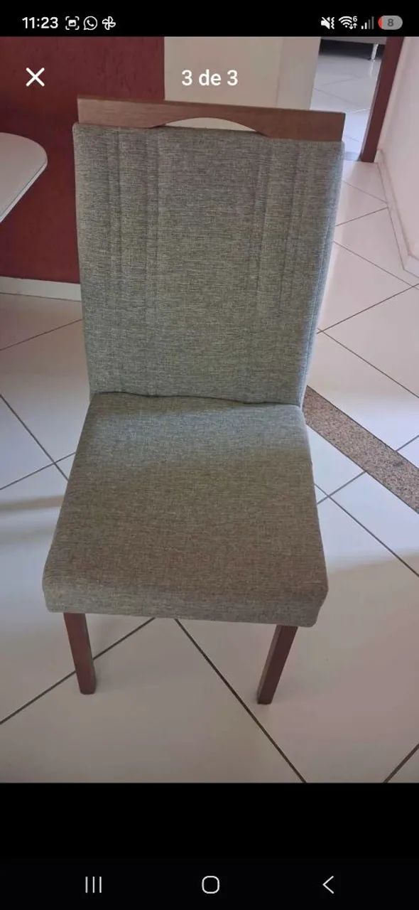 Excelente mesa com 6 cadeiras, super nova - Foto 3