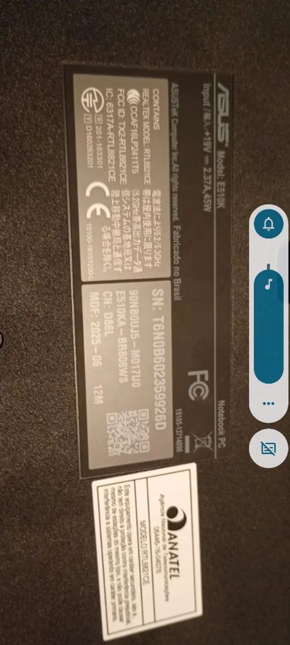 Notebook Asus Semi-Novo  - Foto 5