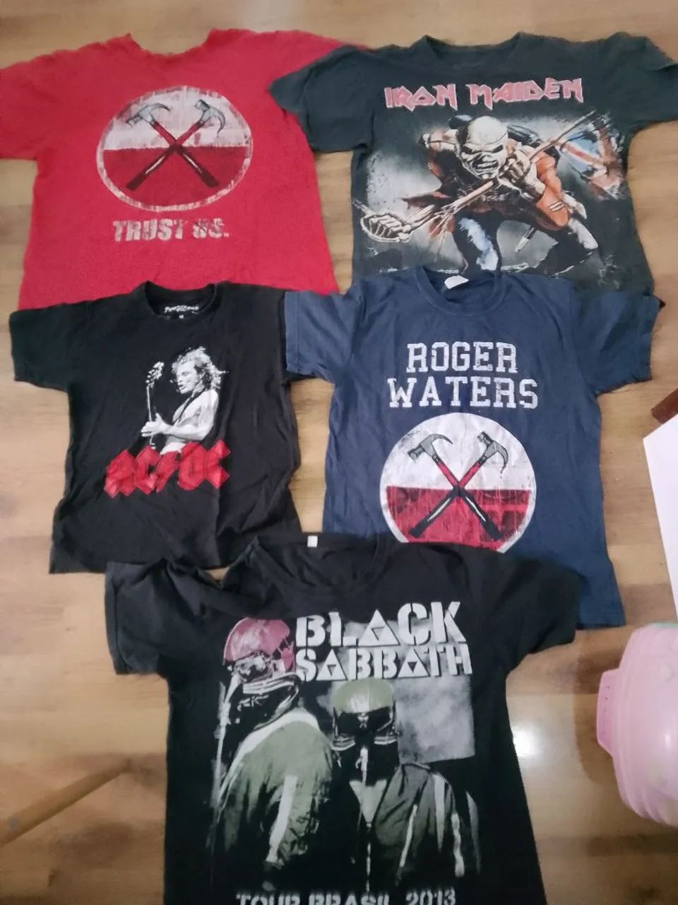  Lote de Camiseta de bandas 