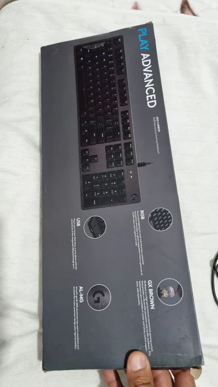 Teclado Mecânico Gamer Logitech G512 Carbon com Layout ABNT2 - Foto 2