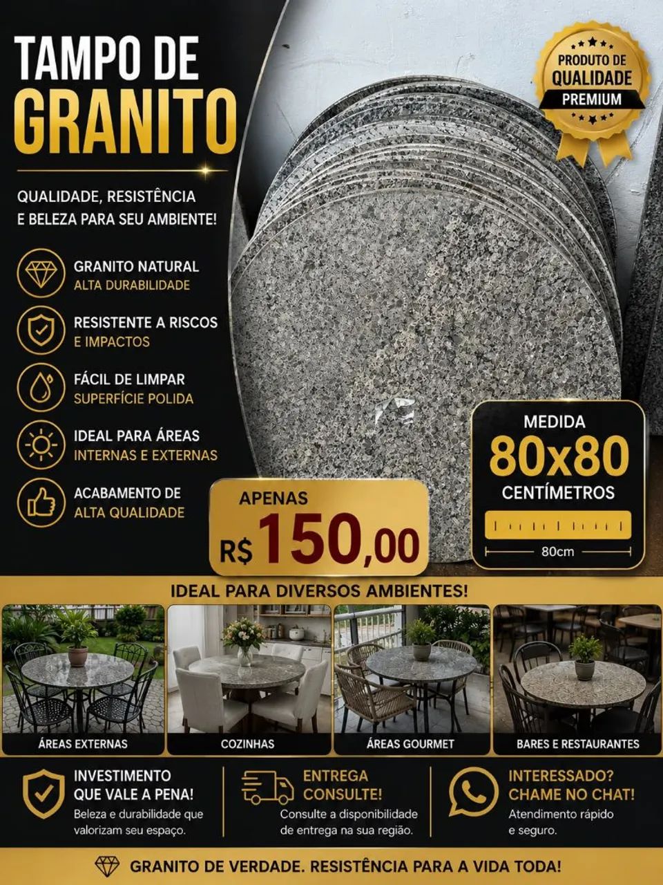 Tampo de Granito 