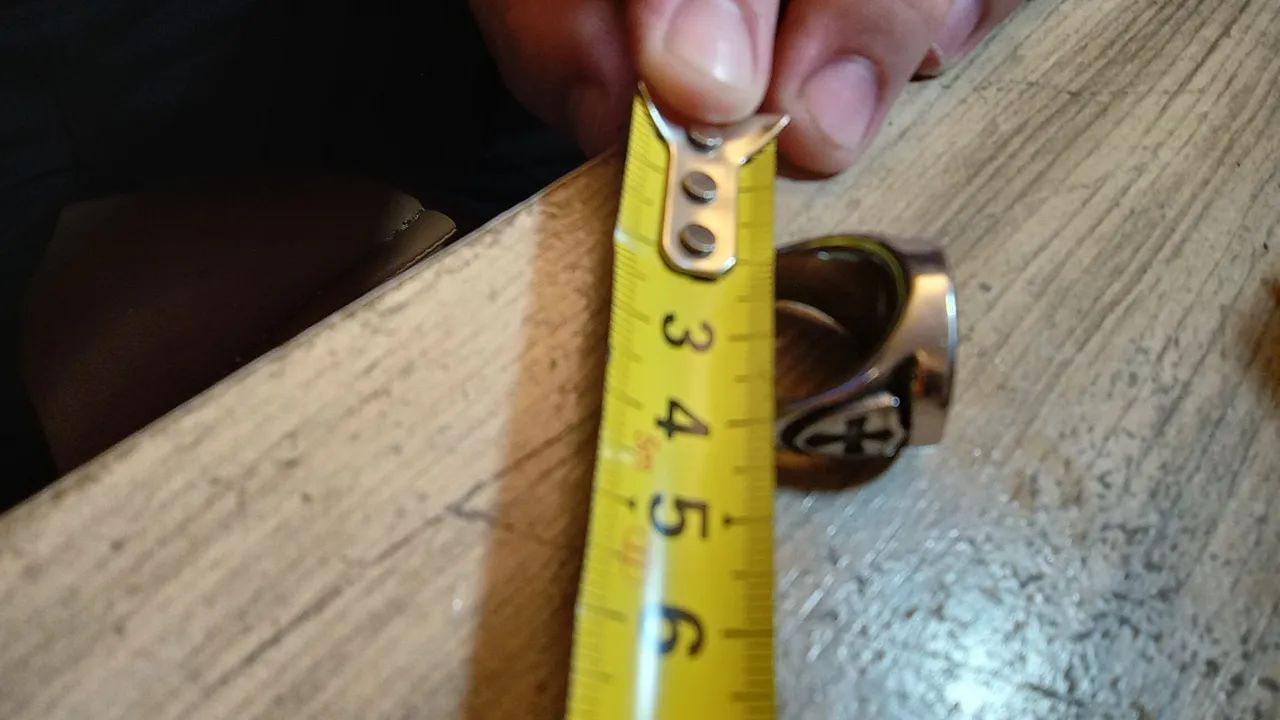 Lindo anel estilo templário em aço Inox - Foto 4