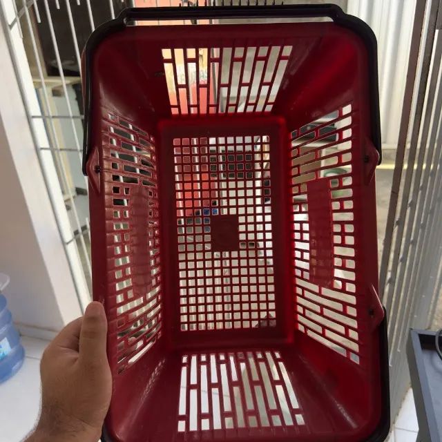  TENHO 20 CESTAS Cesta De Compras Mercado Ou Lojas Cestinha  - Foto 3