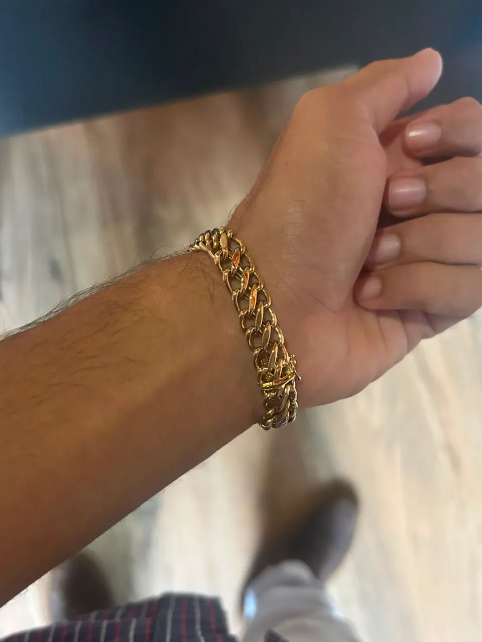 Pulseira ouro 18k lacraia 13,3g / sem defesa  - Foto 3