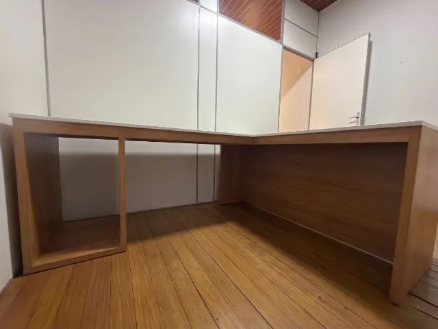 Mesa em L  (MDF 4cm QuartzoImportado) escritório  - Foto 3