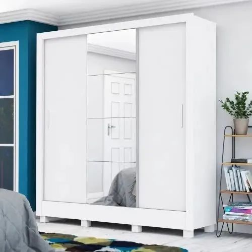 Guarda-Roupa Casal com Espelho 1,80M - Foto 2