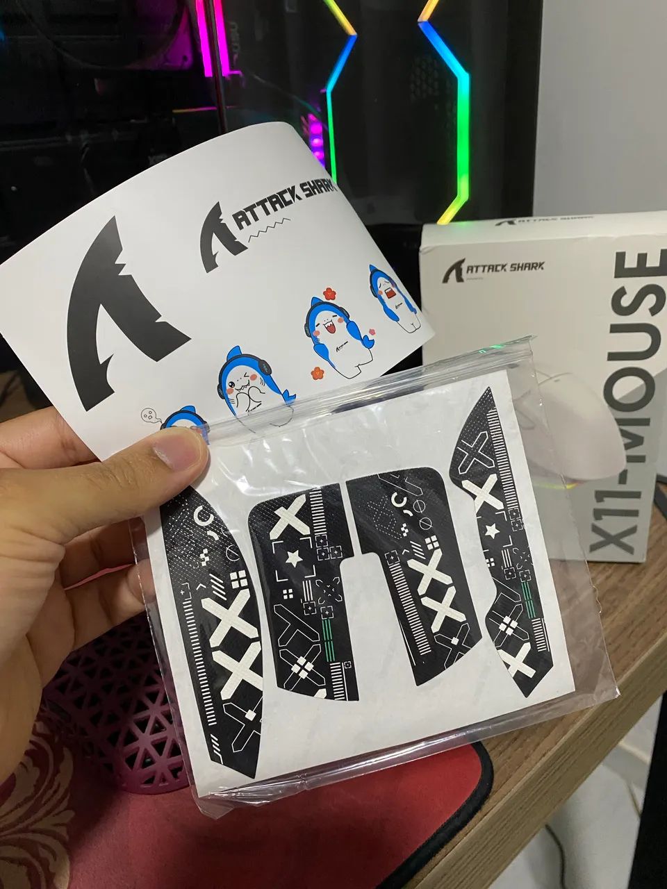 Mouse Attack Shark X11 com Dock de carregamento (NOVO) - Foto 3