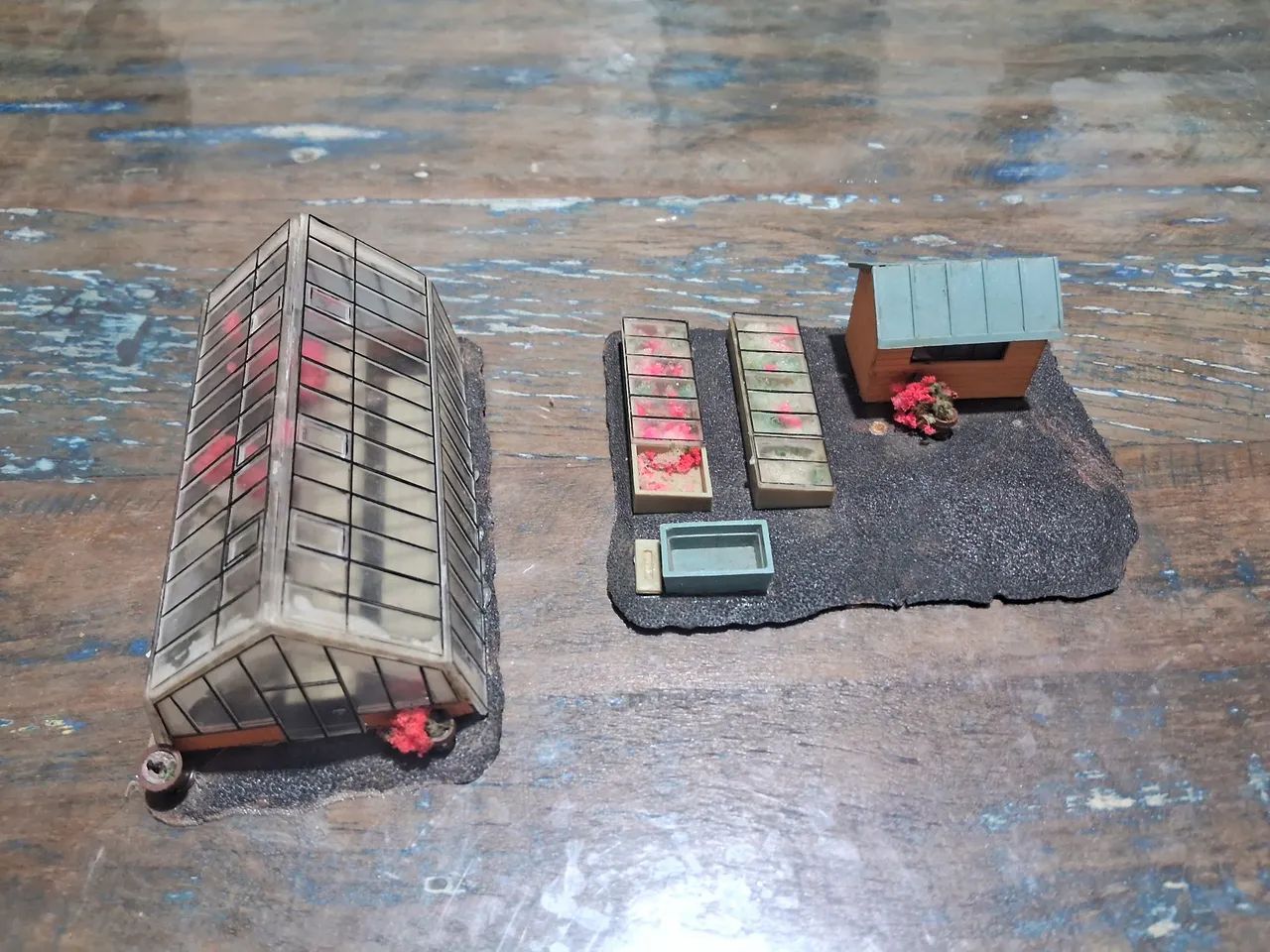 Miniatura HO conjunto viveiro plantas 