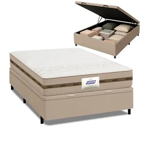 CAMA BOX BAÚ E COLCHÃO - Foto 3