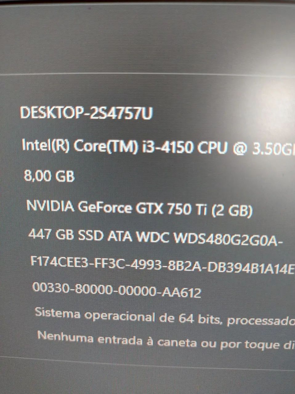 CPU gamer core i3 8 ram placa vídeo 2 gigas  - Foto 3
