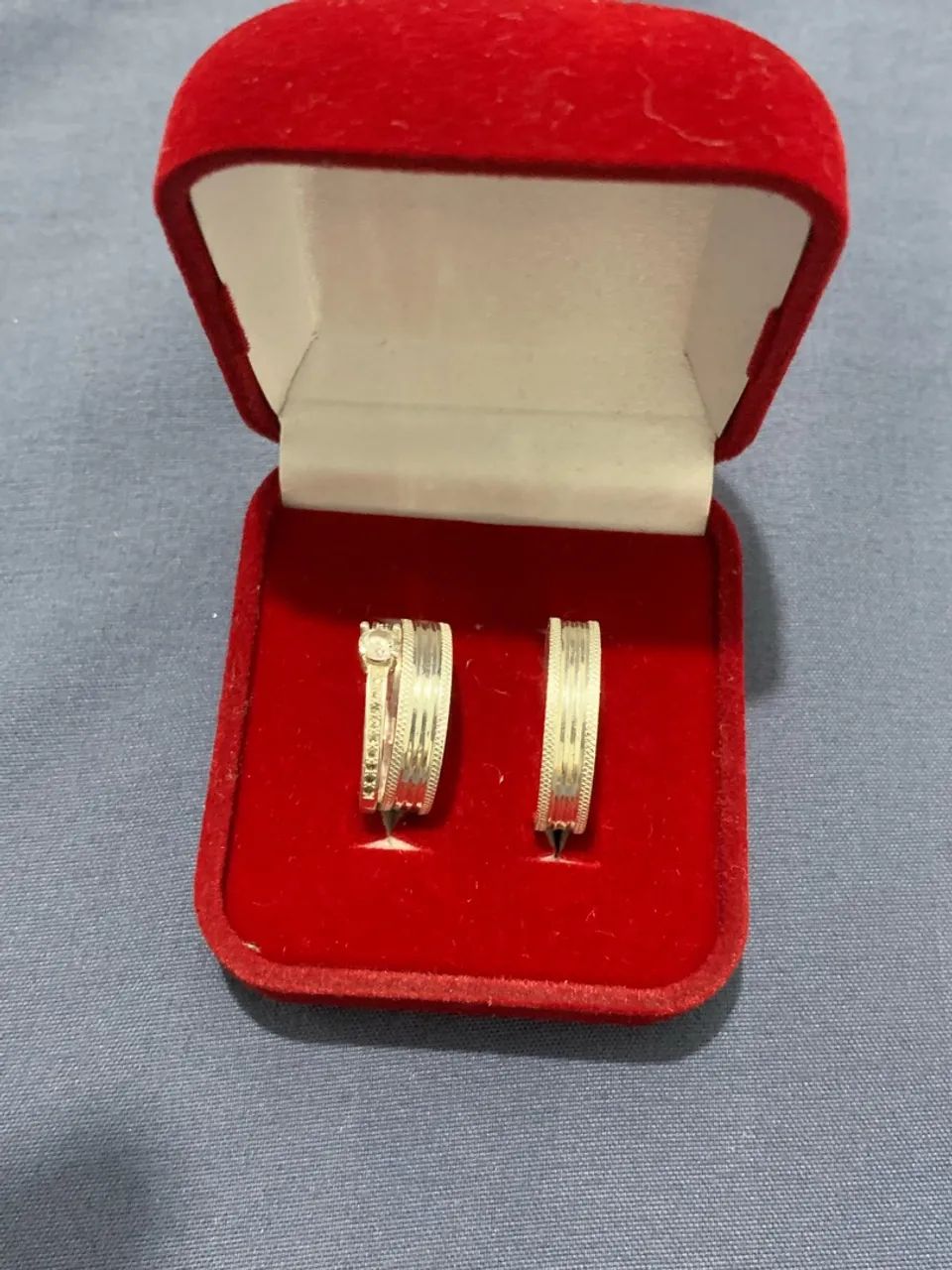 Conjunto aliança de prata  - Foto 2