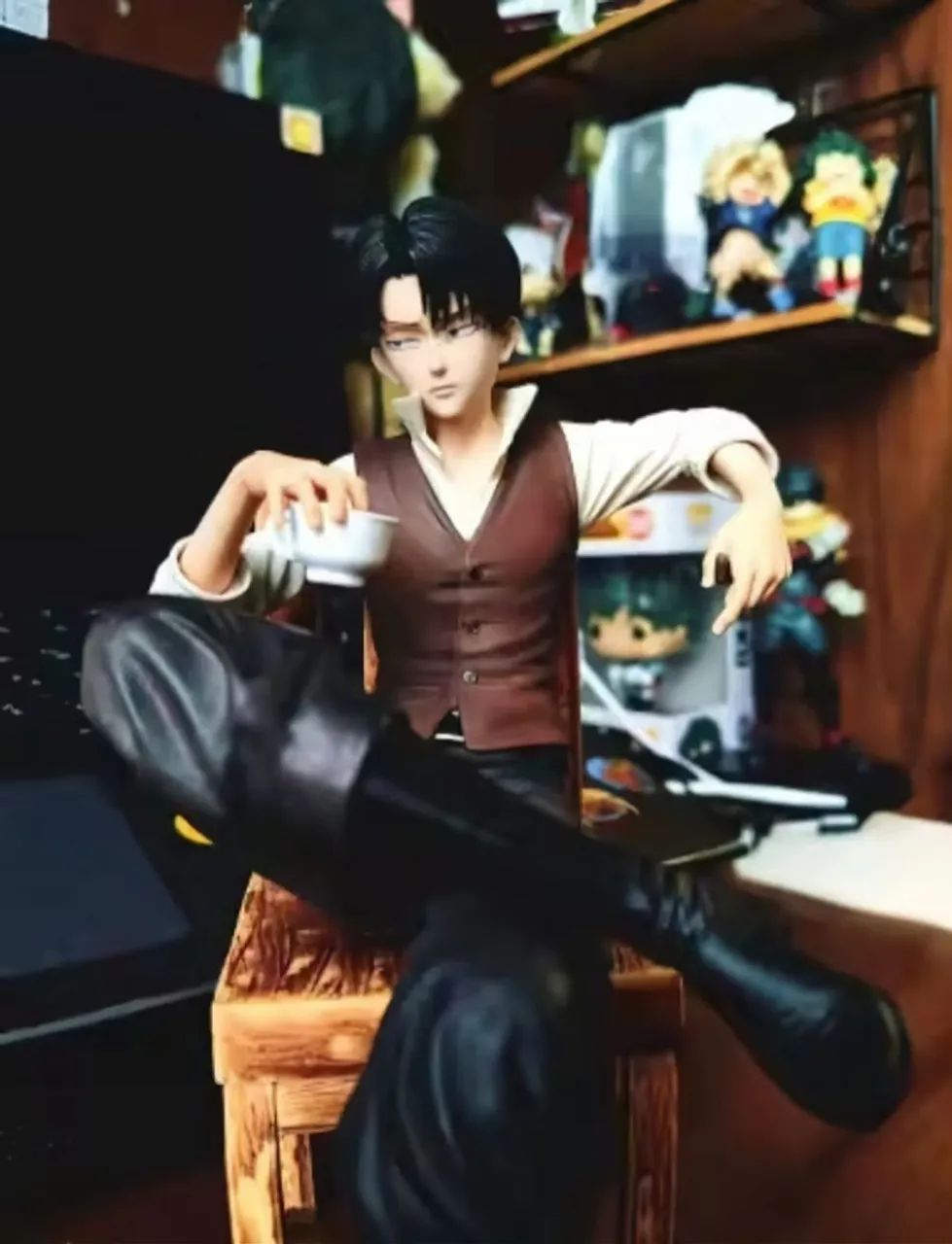 Action Levi Ackerman Attack on Titan  Raro Bandai - Foto 3