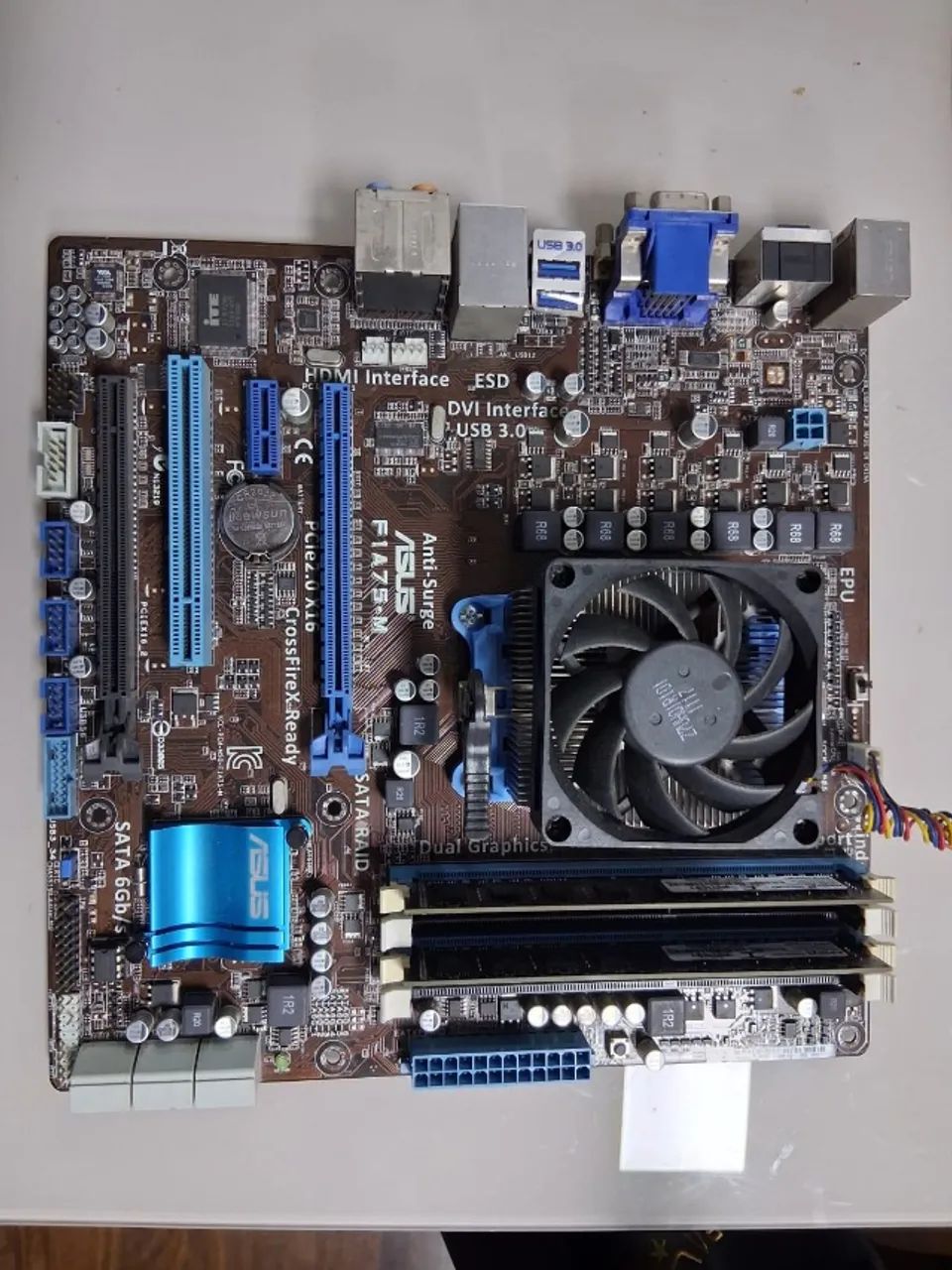 Kit placa mae + processador + memoria + Espelho - Foto 3