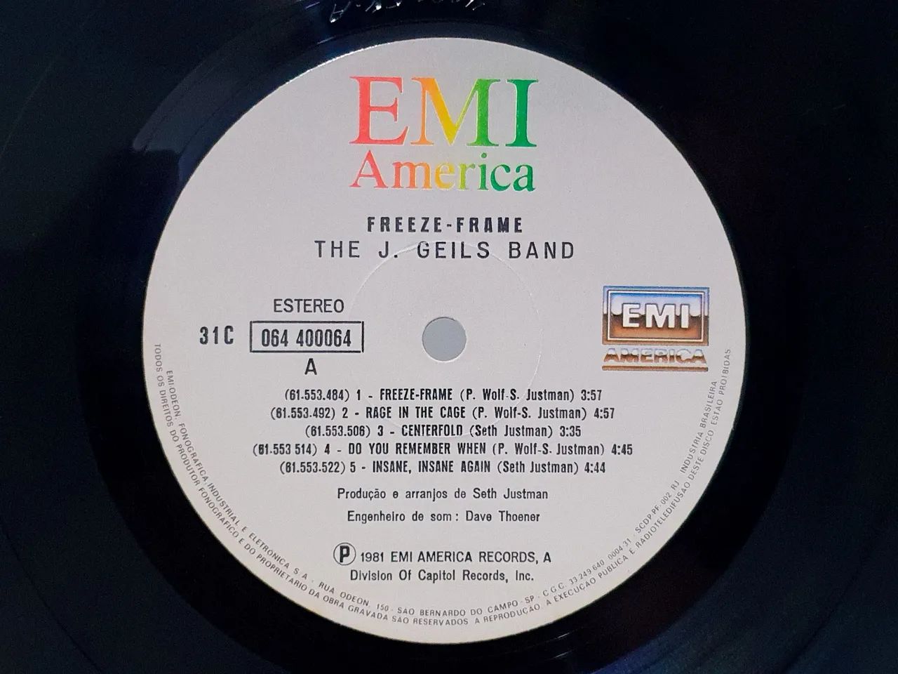 Disco de vinil: The J. Geils Band - Freeze Frame - Foto 3