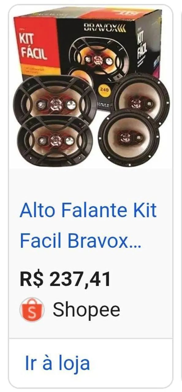 Alto Falante - Bravox Par de 6 Polegadas