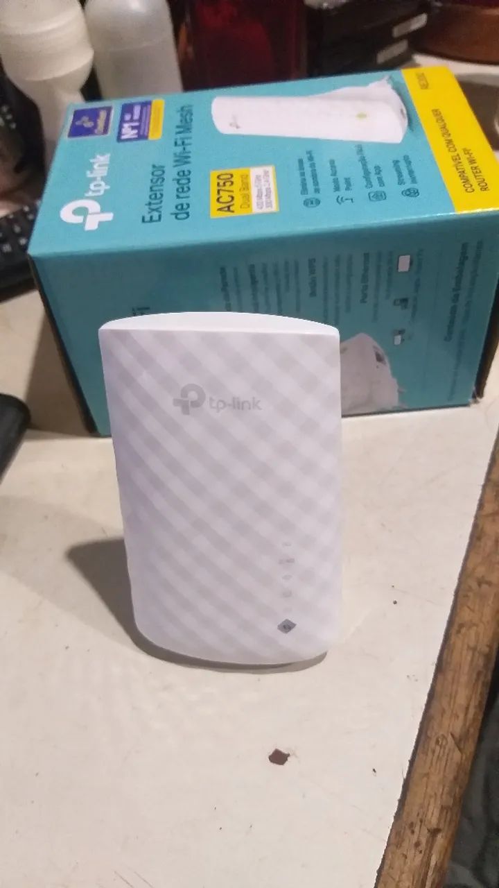 Extensor de rede Wi-Fi Mesh ac750 Dual band 433 Mpbs 5 Ghz 300 Mpbs 2.4 GHz