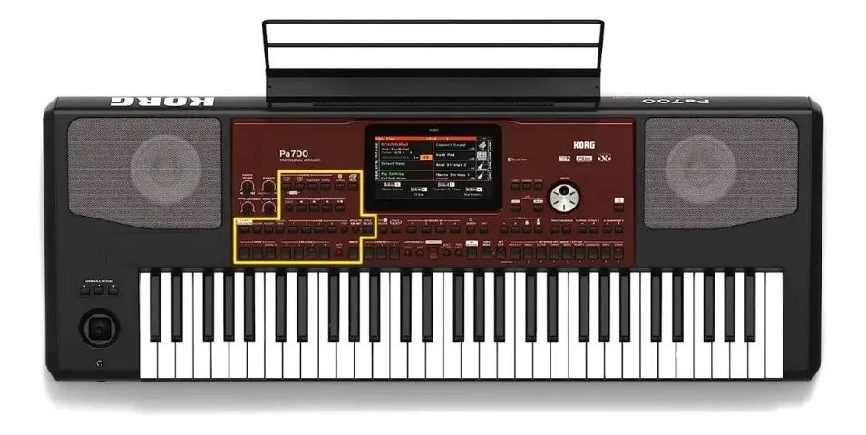 BORRACHA DE COMANDO ELETRORITMO KORG PA700