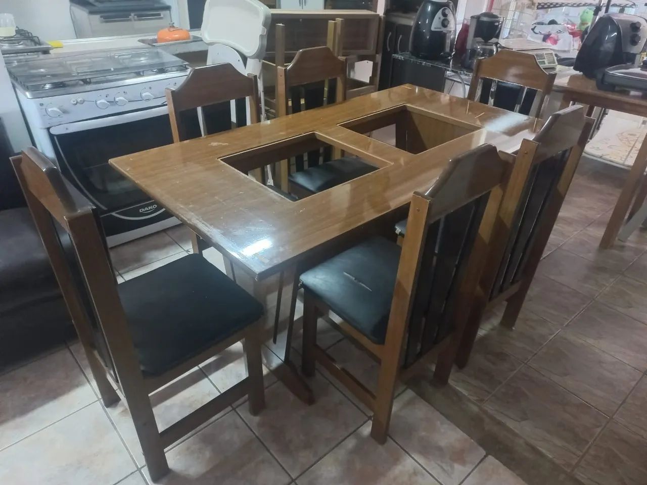 Mesa de jantar 6 cadeiras parcelamento em até 12 ×