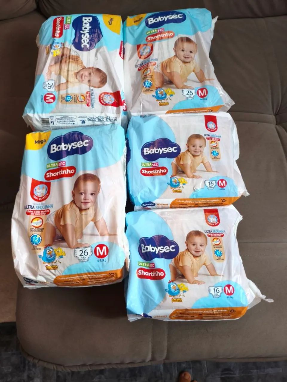 Fralda tamanho M babysec 