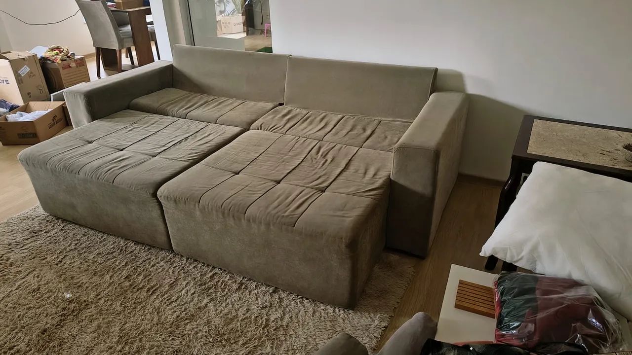 Vendo sofá cama 4 lugares reclinável  - Foto 2