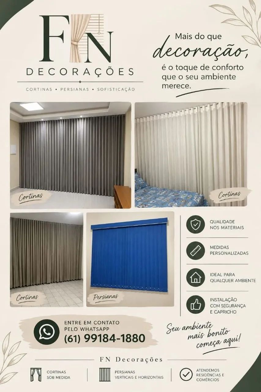 Cortinas e Persianas 