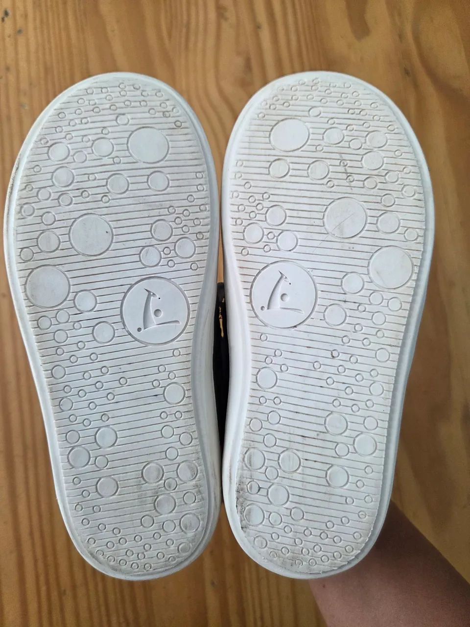 tip toey joey tênis modelo boat / mocassim couro legitimo azul br 27 - Foto 5