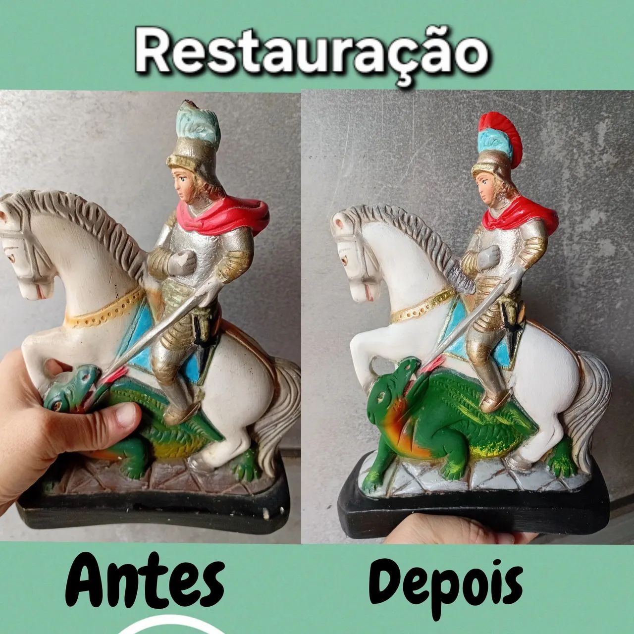 Restauração de artigos religiosos e outros