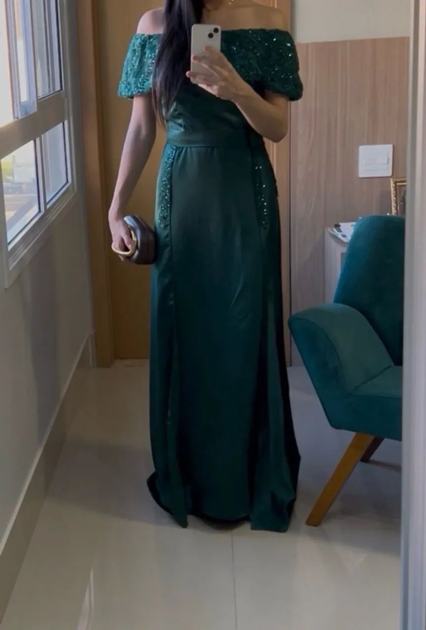 Vestido Verde Esmeralda  - Foto 2