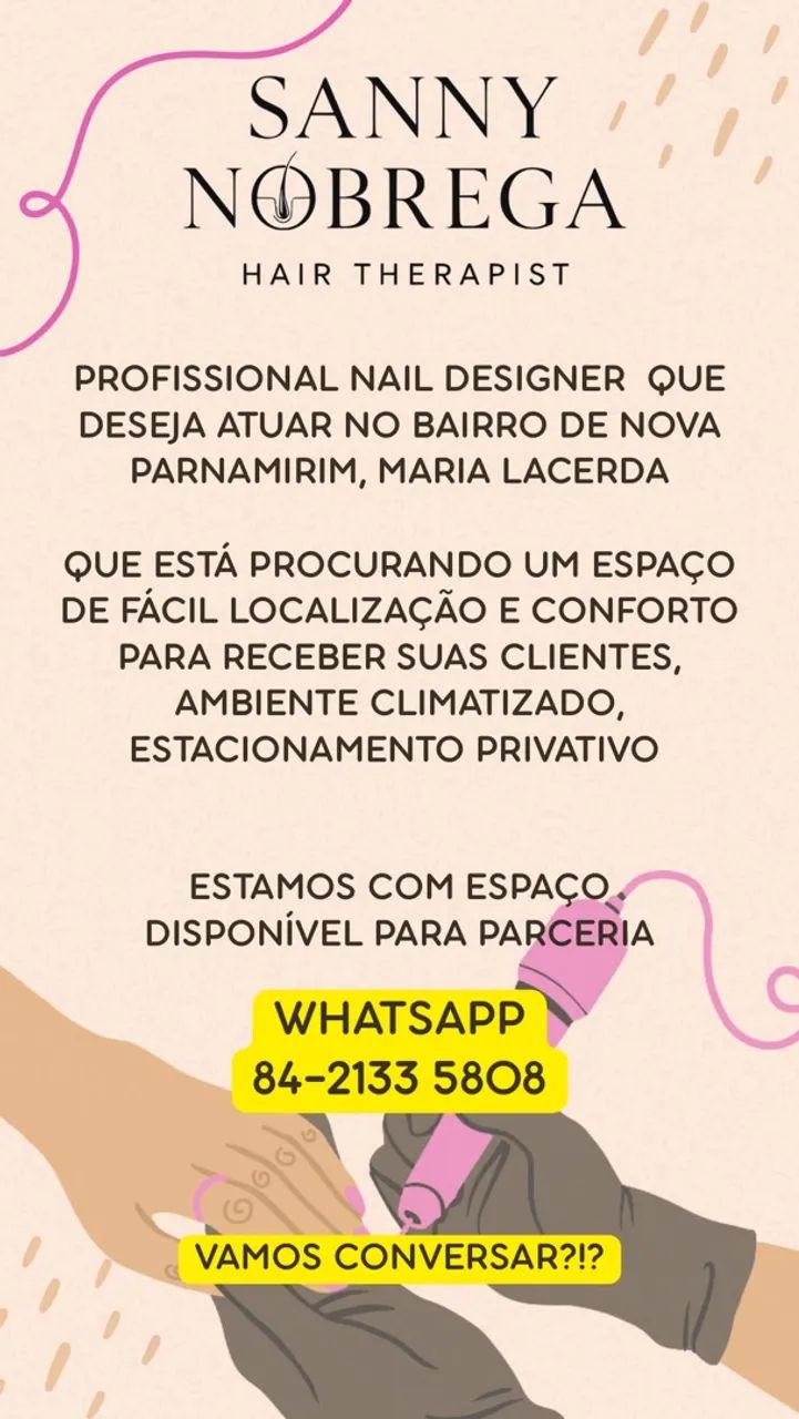 Parceria Nail designer Nova Parnamirim