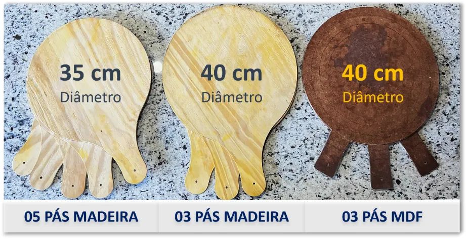 KIT PIZZAIOLO - PÁS MADEIRA | PÁ INOX | RACK - Foto 2