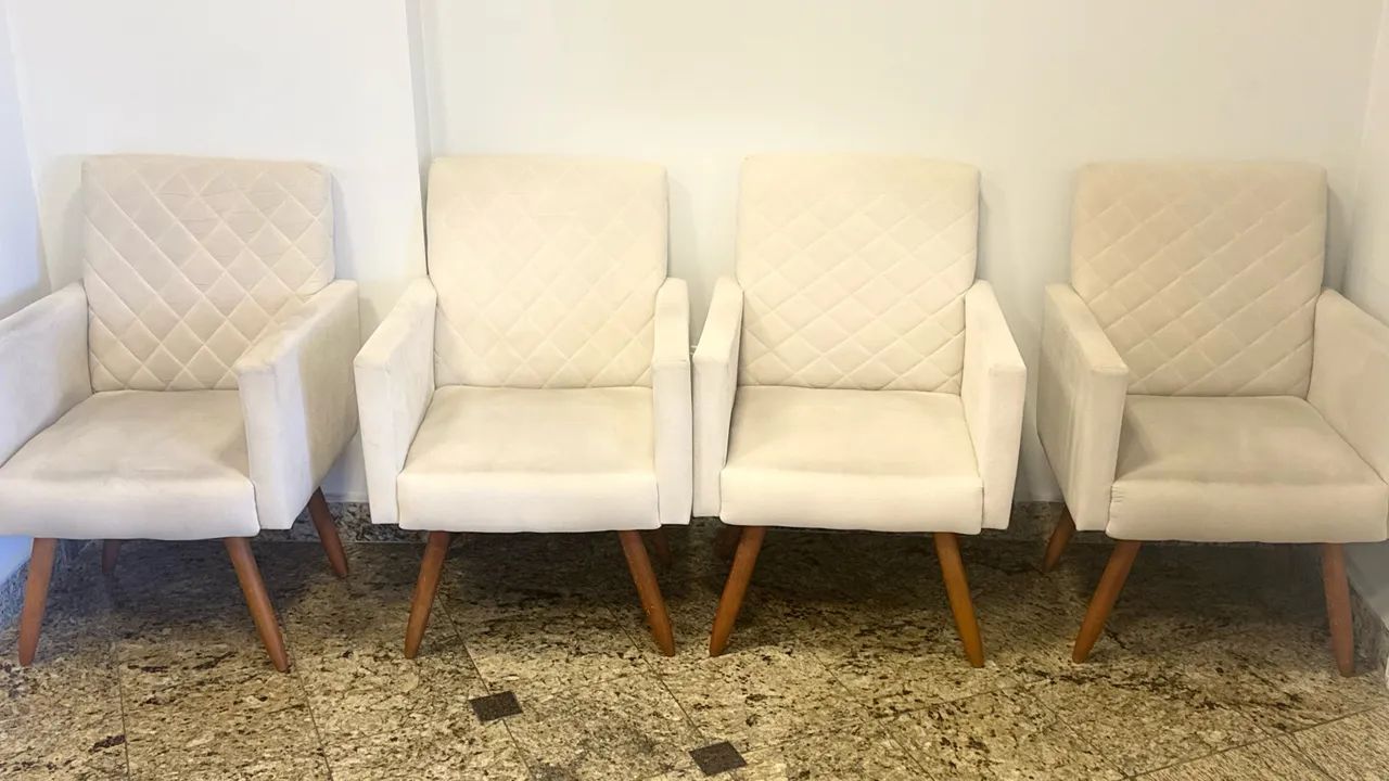 Poltronas kit com 6 seminovas  - Foto 5