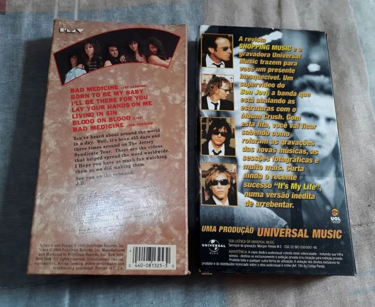 2 Fitas VHS Bon Jovi originais  - Foto 3